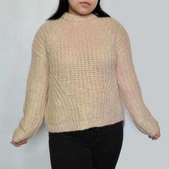 Universal Thread Light Tan Rib Kint Sweater - Picture 5 of 7